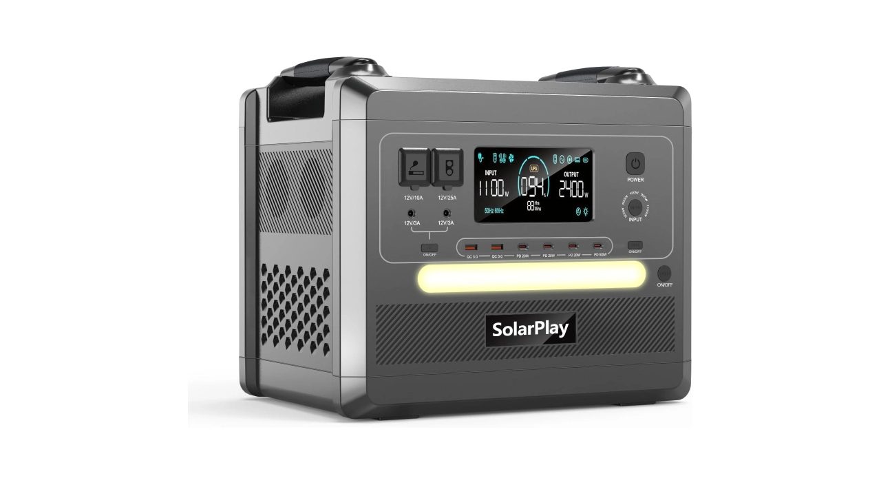 SolarPlay 2400W ポータブル電源